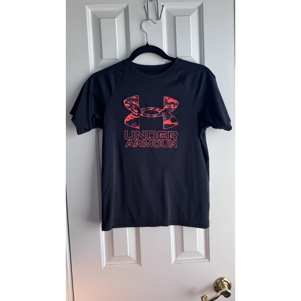 Under Armour Black Dri Fit T-Shirt Boys Size Youth Medium